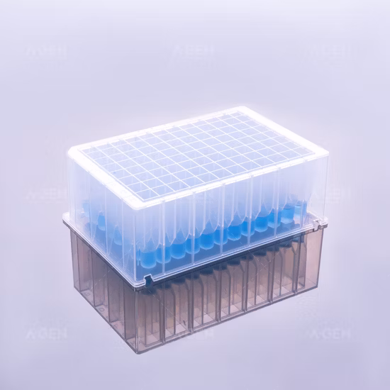 High Chemical Stability V Bottom 120UL Plastic Lab Consumables Sterile Low Retention 384 PP Square Deep Well Plate
