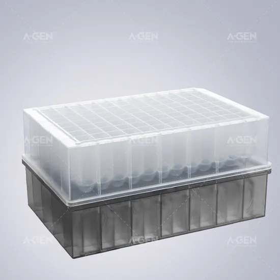 High Chemical Stability V Bottom 120UL Plastic Lab Consumables Sterile Low Retention 384 PP Square Deep Well Plate